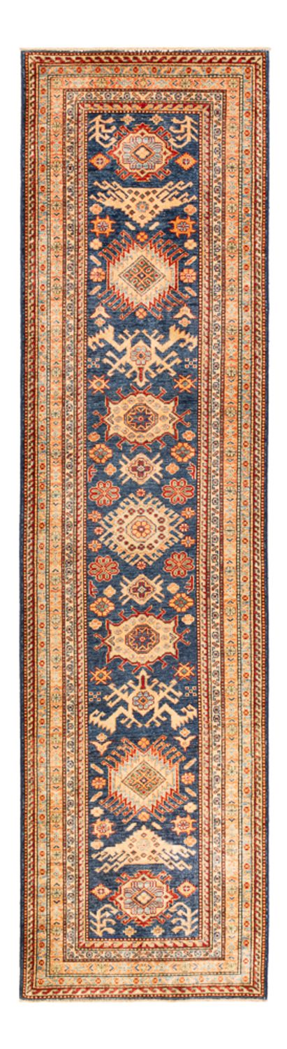 Alfombra de pasillo Alfombra Ziegler - Kazak - 304 x 80 cm - azul oscuro