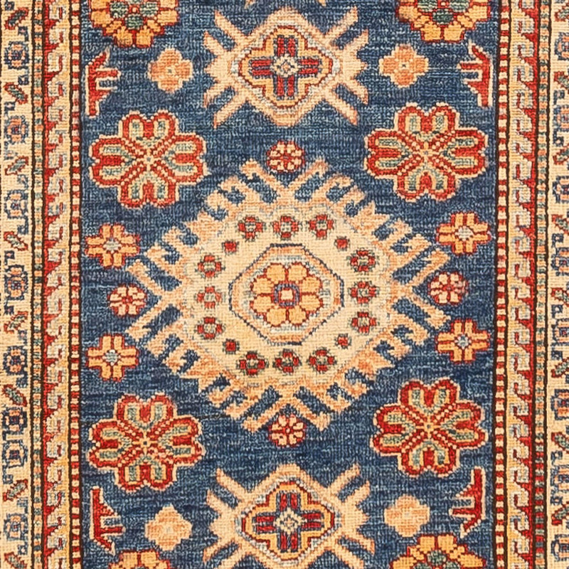 Alfombra de pasillo Alfombra Ziegler - Kazak - 304 x 80 cm - azul oscuro