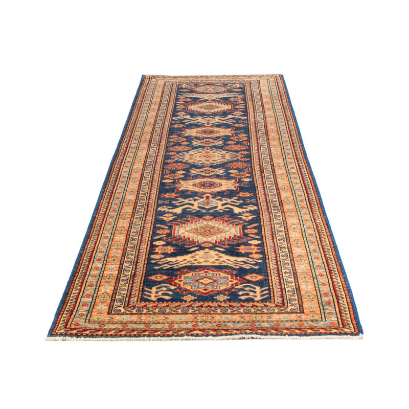 Alfombra de pasillo Alfombra Ziegler - Kazak - 304 x 80 cm - azul oscuro