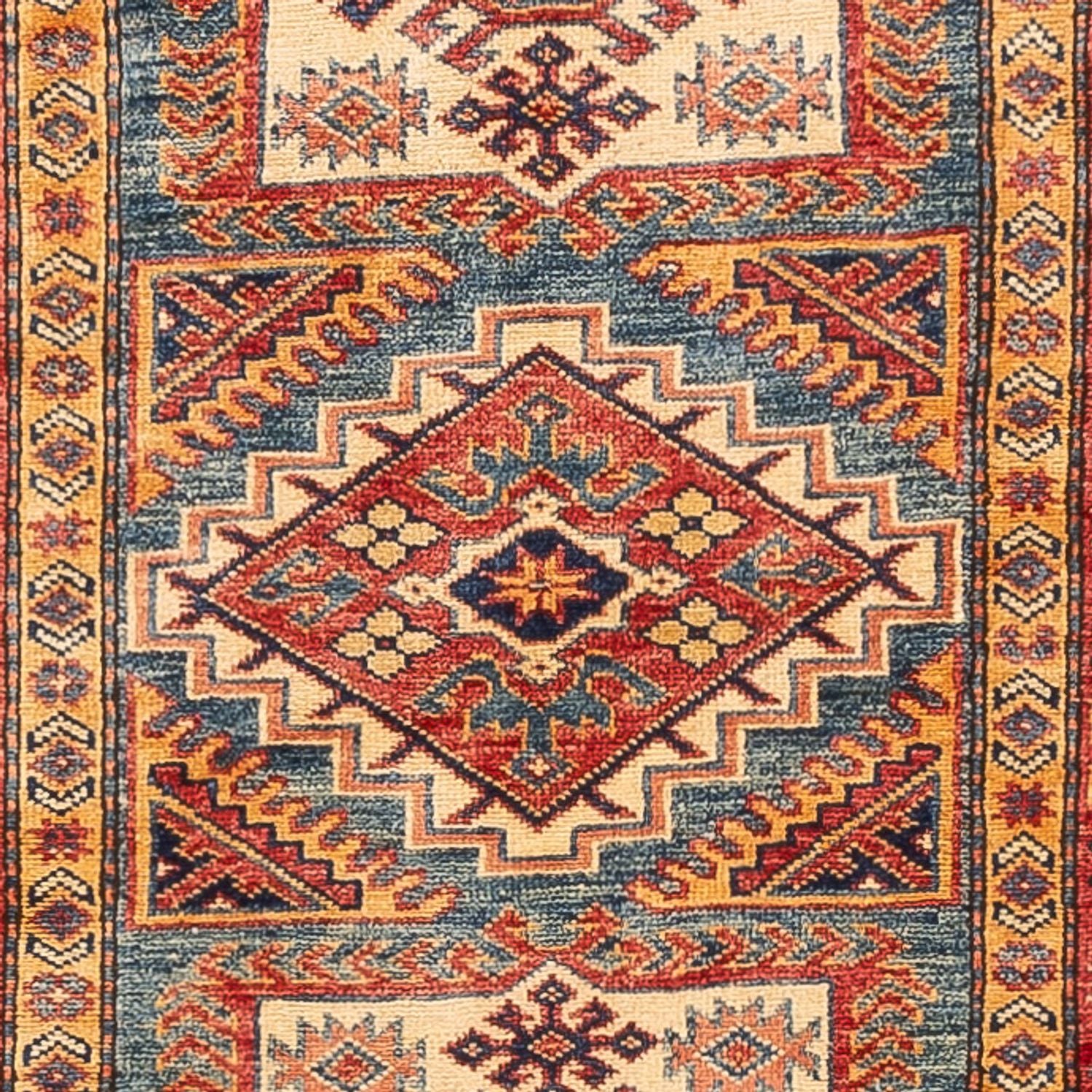 Alfombra de pasillo Alfombra Ziegler - Kazak - 307 x 78 cm - beige oscuro