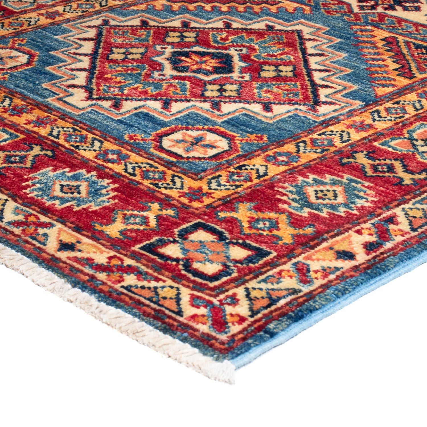 Alfombra de pasillo Alfombra Ziegler - Kazak - 313 x 74 cm - beige oscuro