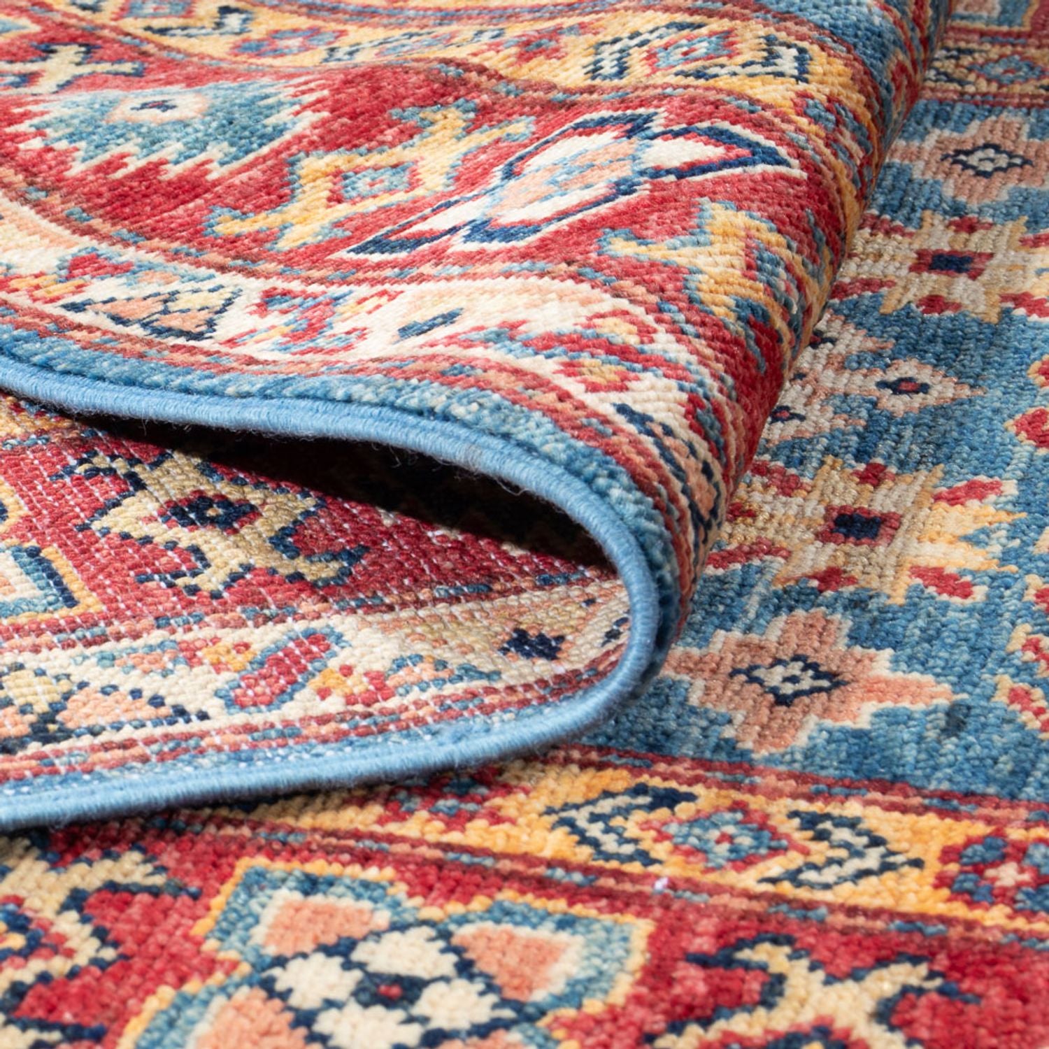 Alfombra de pasillo Alfombra Ziegler - Kazak - 313 x 74 cm - beige oscuro