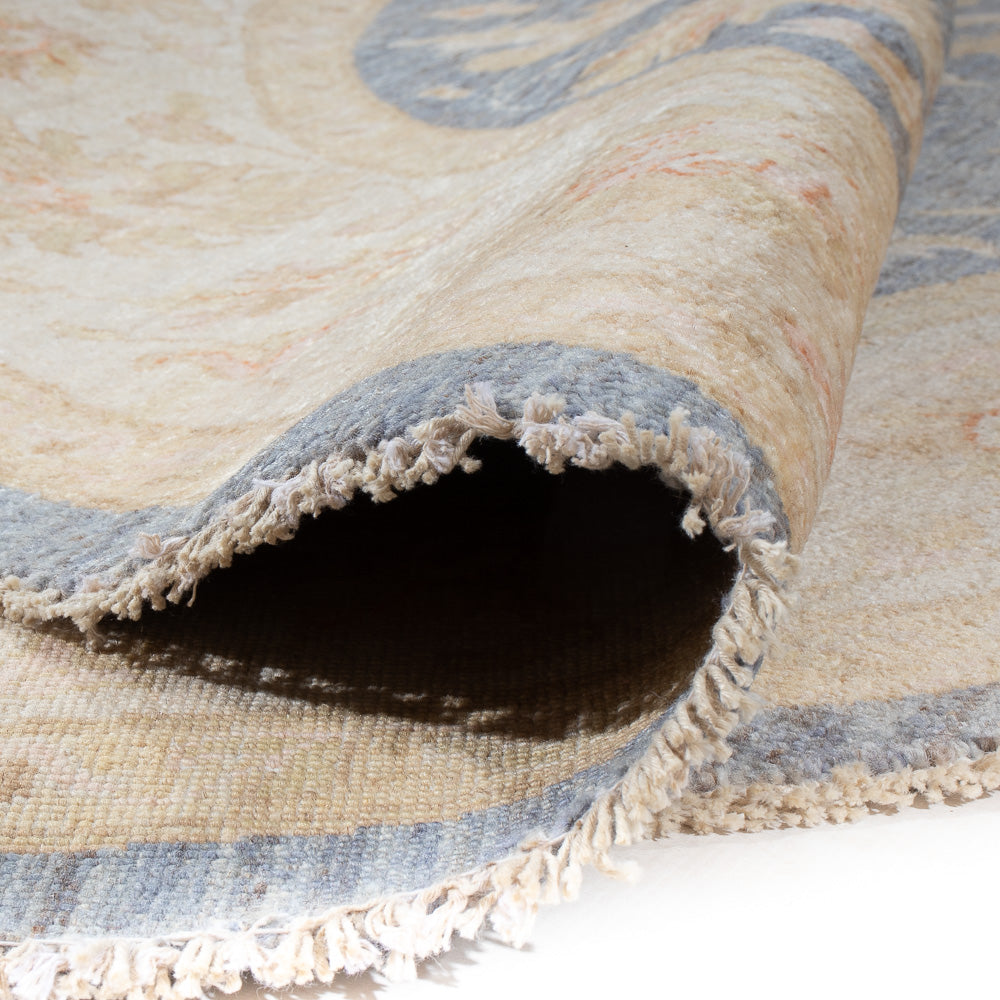 Alfombra Ziegler redondo  - 247 x 248 cm - azul petróleo