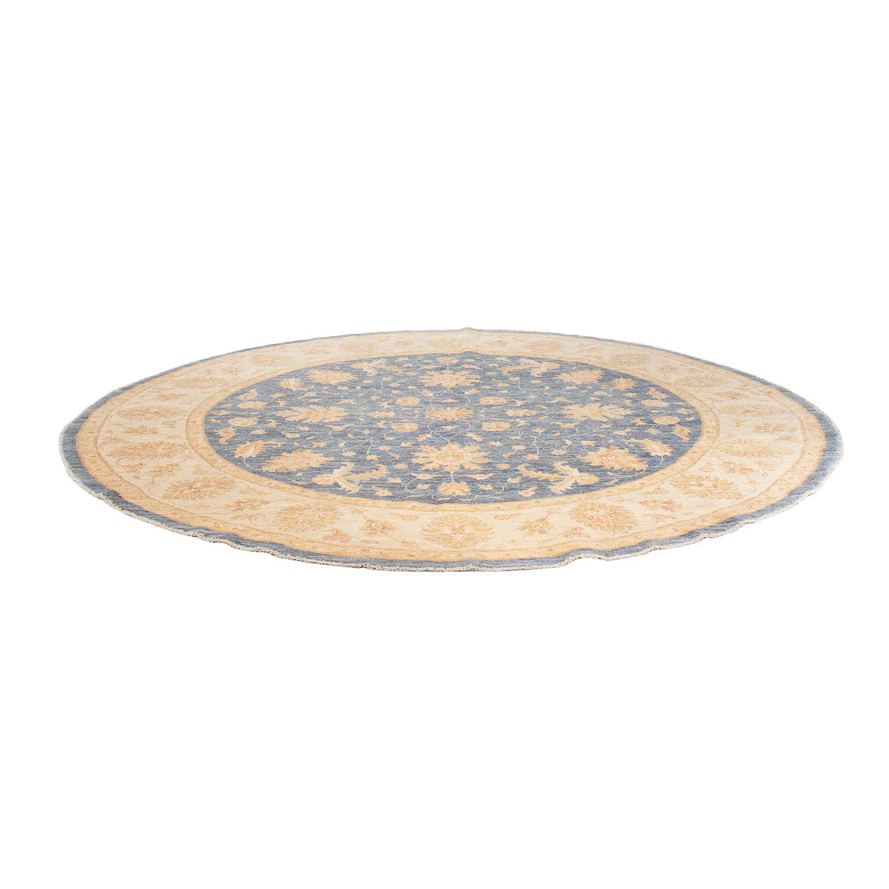 Alfombra Ziegler redondo  - 247 x 248 cm - azul petróleo