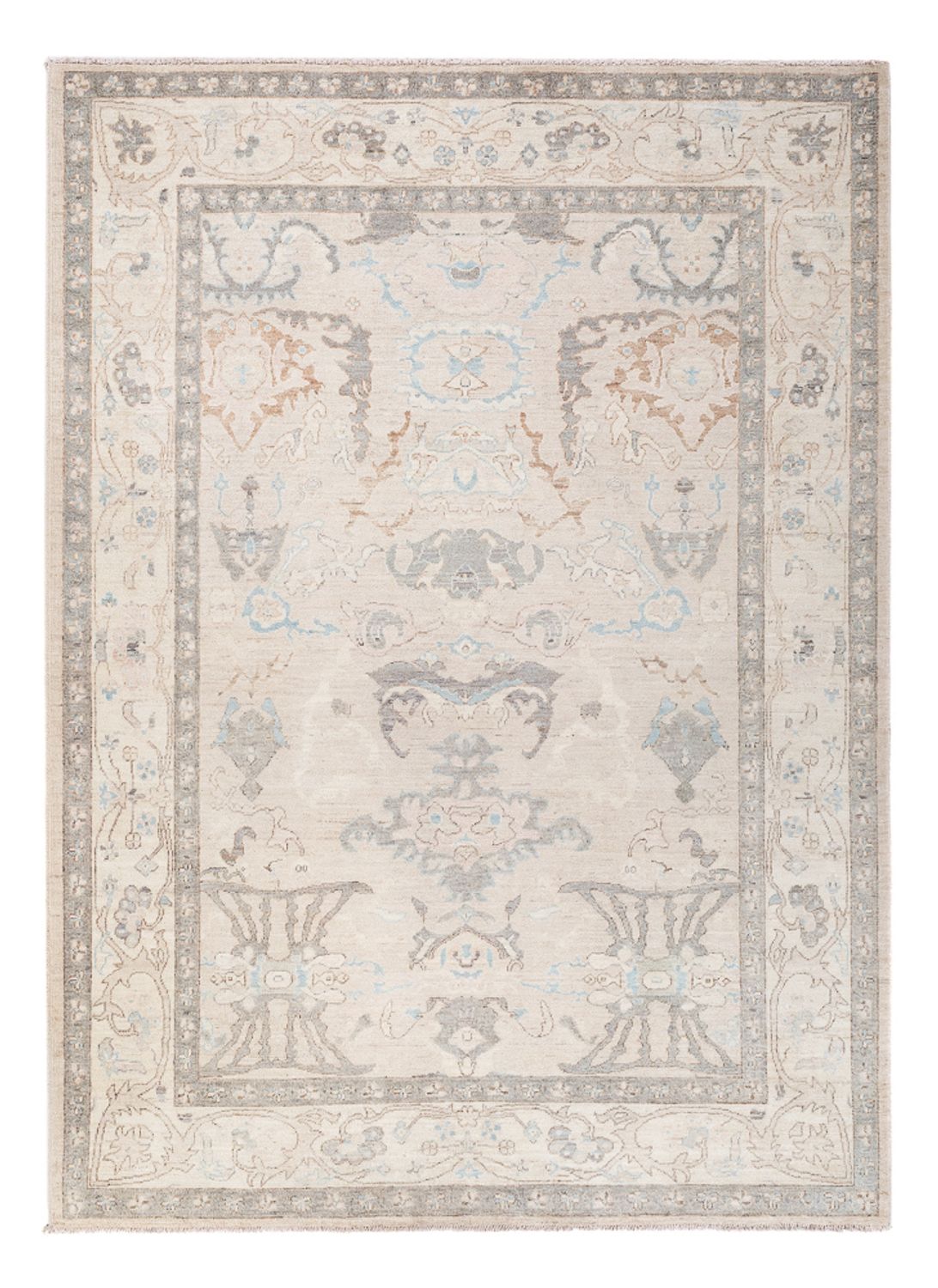 Alfombra Ziegler - Usak - 236 x 176 cm - gris claro