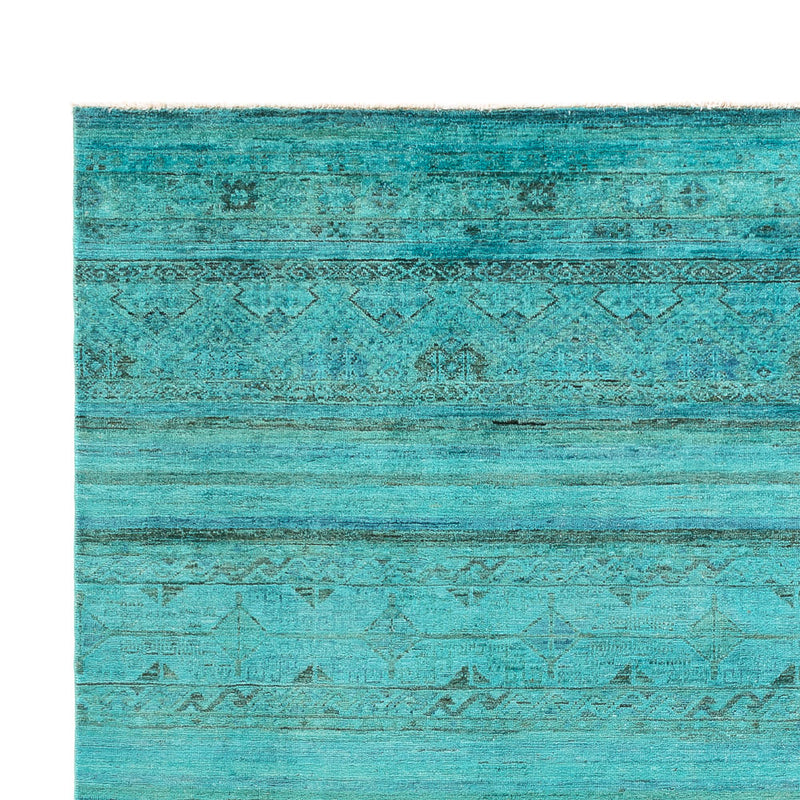 Alfombra Ziegler - Moderna - Vintage/revestido - 248 x 202 cm - turquesa