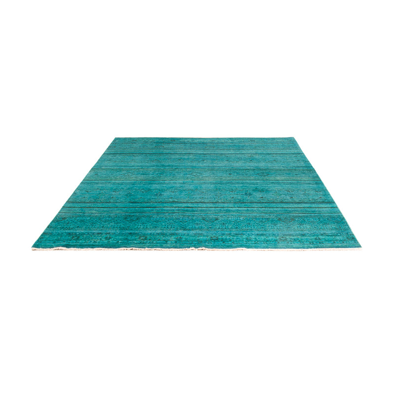Alfombra Ziegler - Moderna - Vintage/revestido - 248 x 202 cm - turquesa