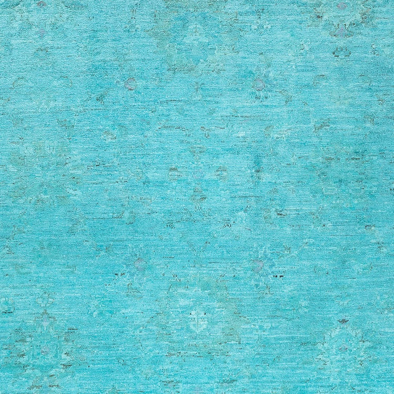 Alfombra Ziegler - Moderna - Vintage/revestido - 249 x 171 cm - turquesa