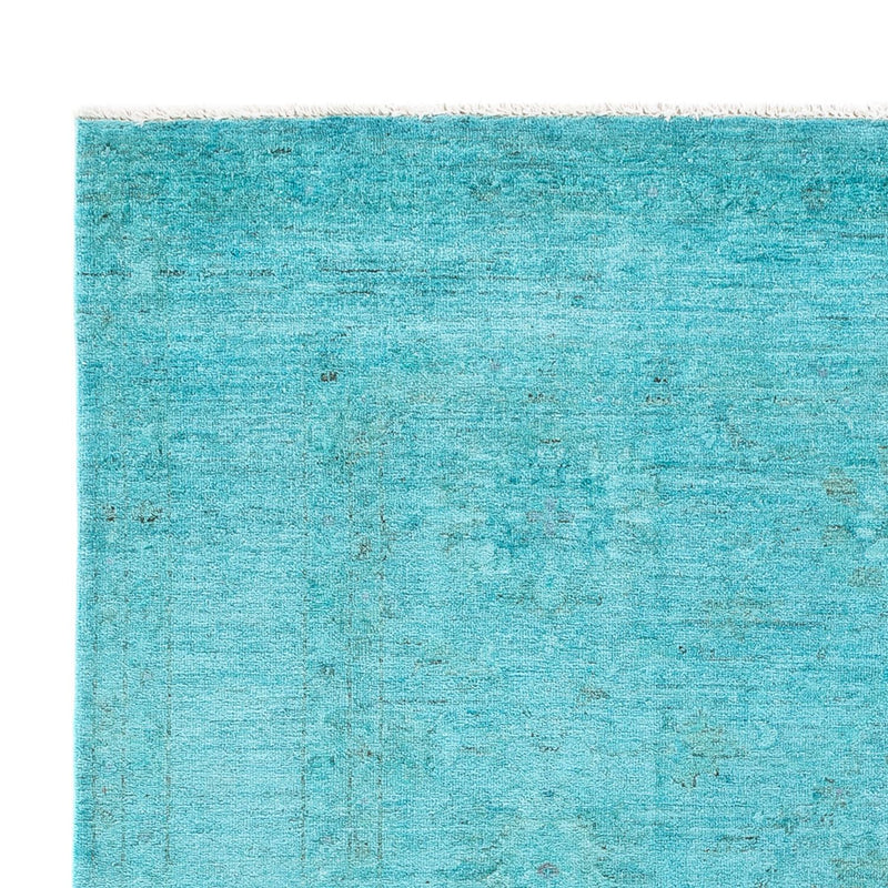 Alfombra Ziegler - Moderna - Vintage/revestido - 249 x 171 cm - turquesa