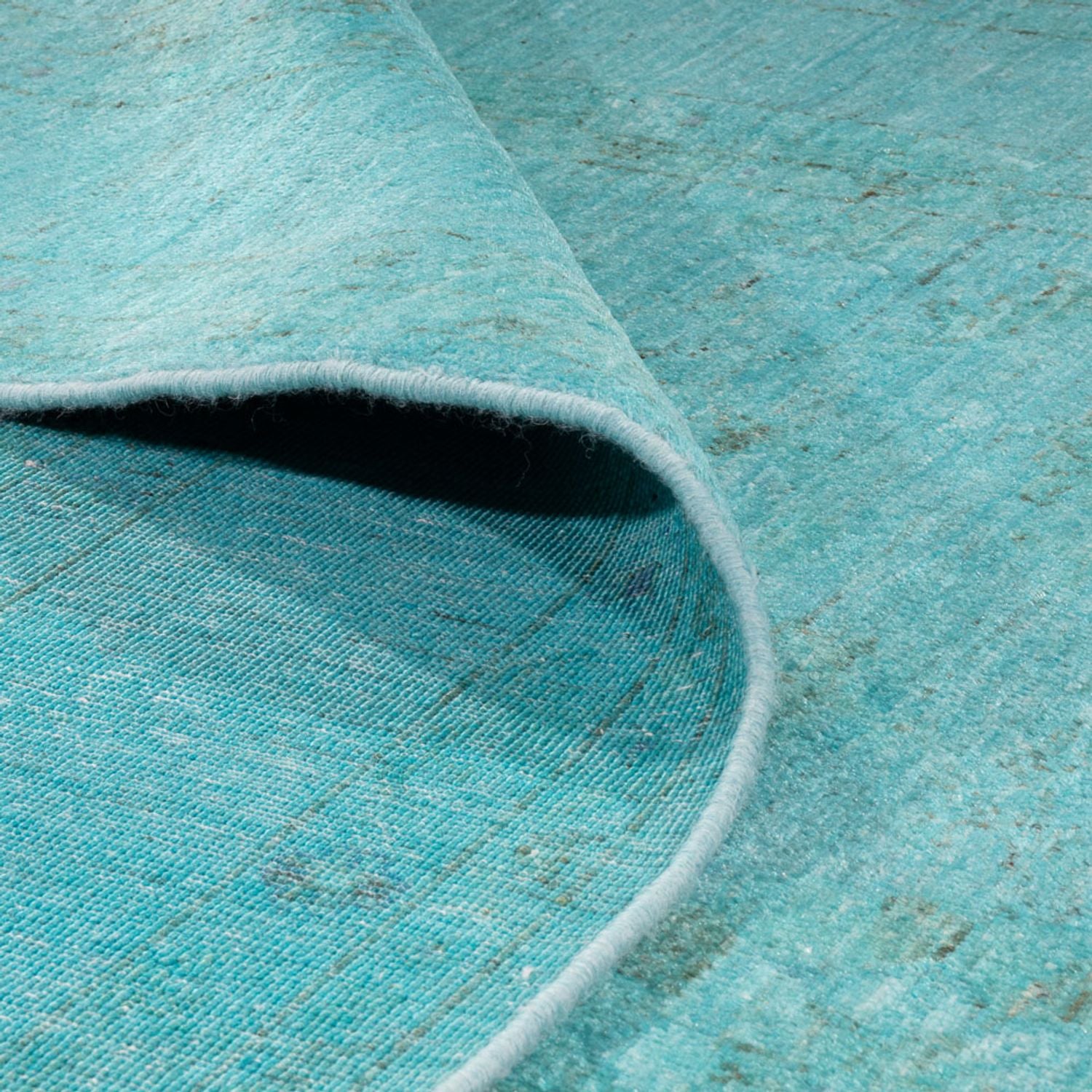 Alfombra Ziegler - Moderna - Vintage/revestido - 249 x 171 cm - turquesa