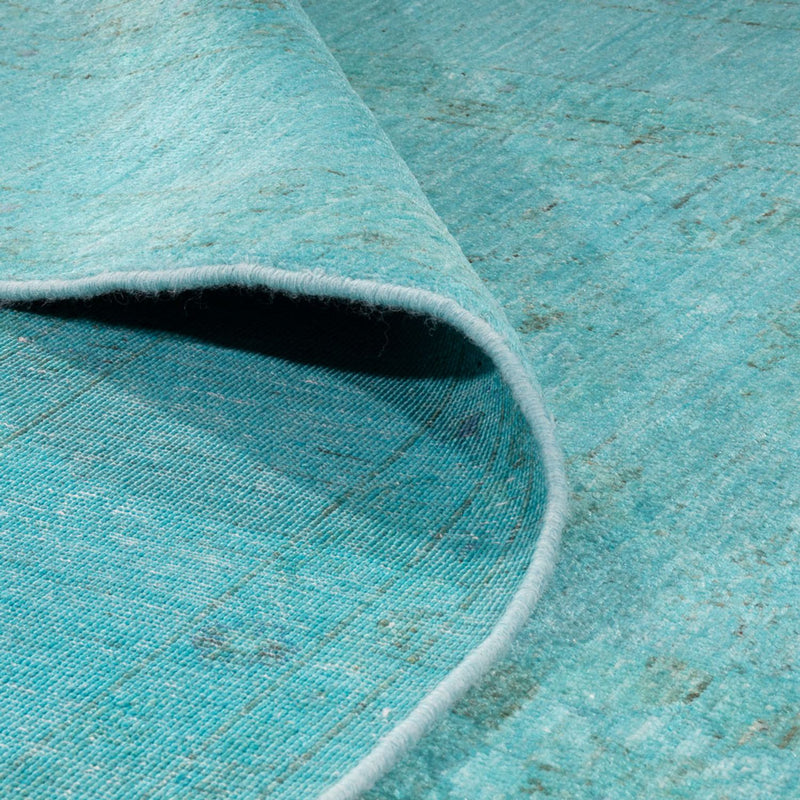 Alfombra Ziegler - Moderna - Vintage/revestido - 249 x 171 cm - turquesa