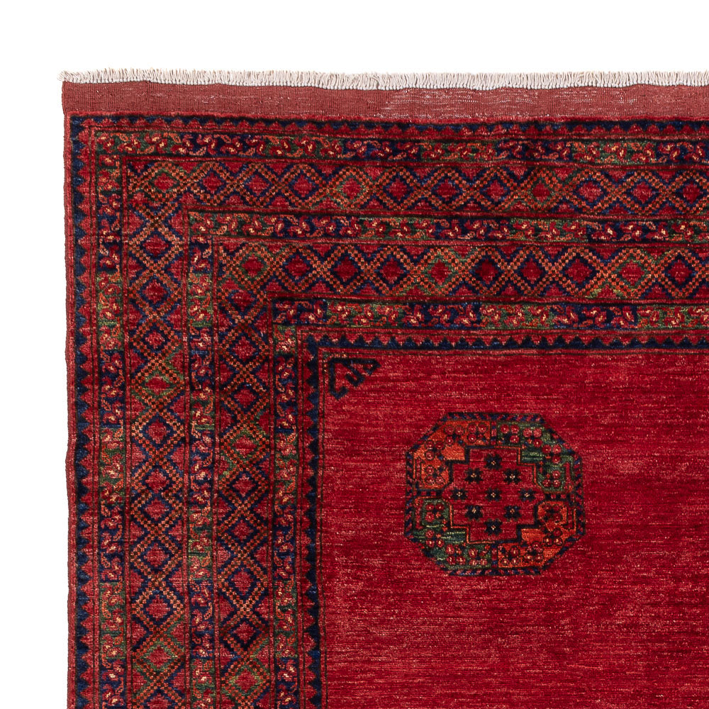 Alfombra afgana - Kunduz - 312 x 258 cm - rojo