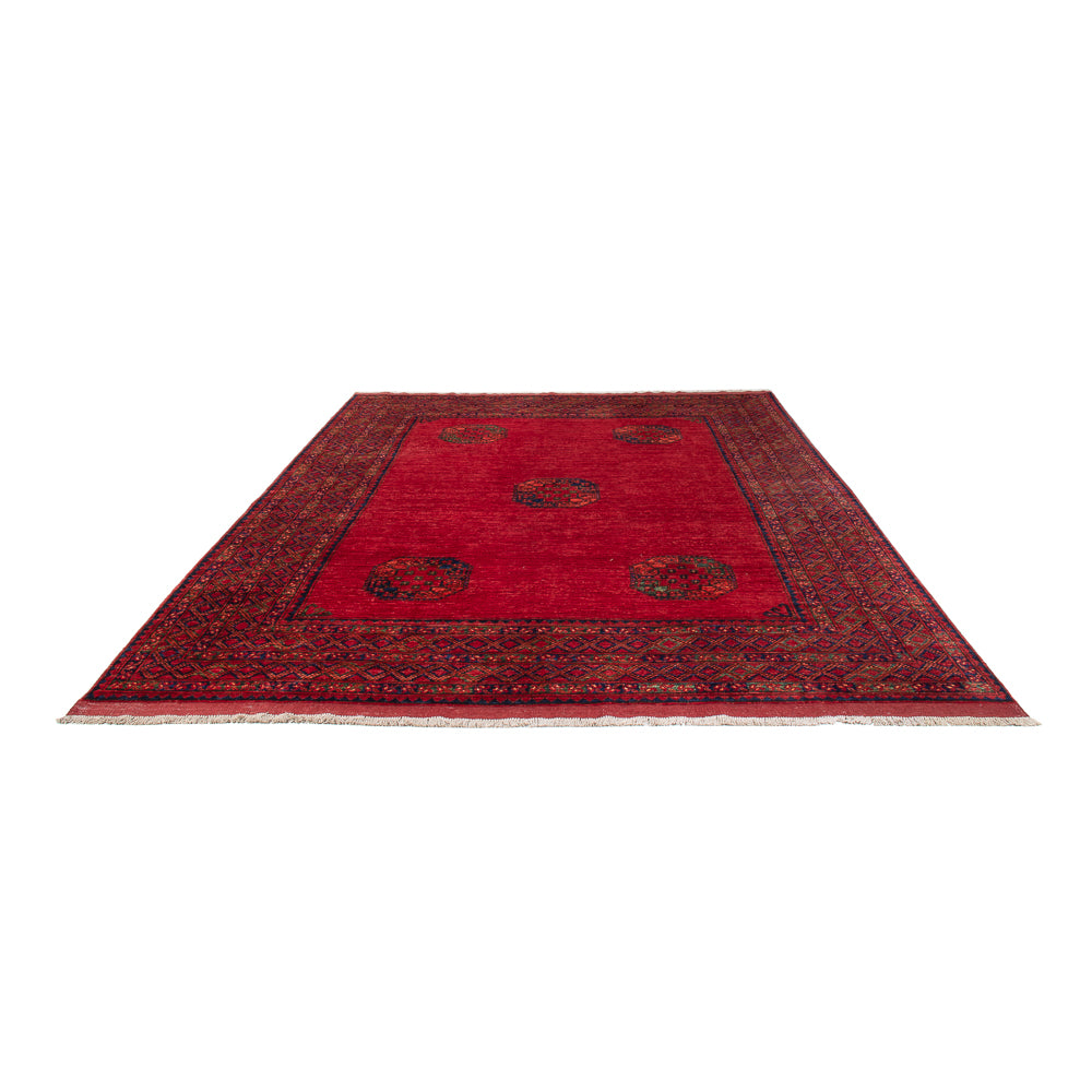 Alfombra afgana - Kunduz - 312 x 258 cm - rojo
