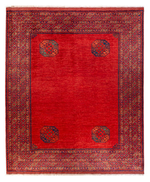 Alfombra afgana - 297 x 256 cm - rojo