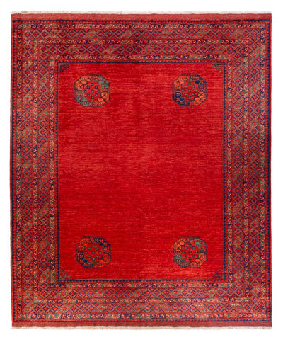 Alfombra afgana 256x297cm - Alfombra oriental - rojo