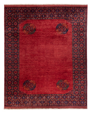 Alfombra afgana - Kunduz - 313 x 259 cm - rojo