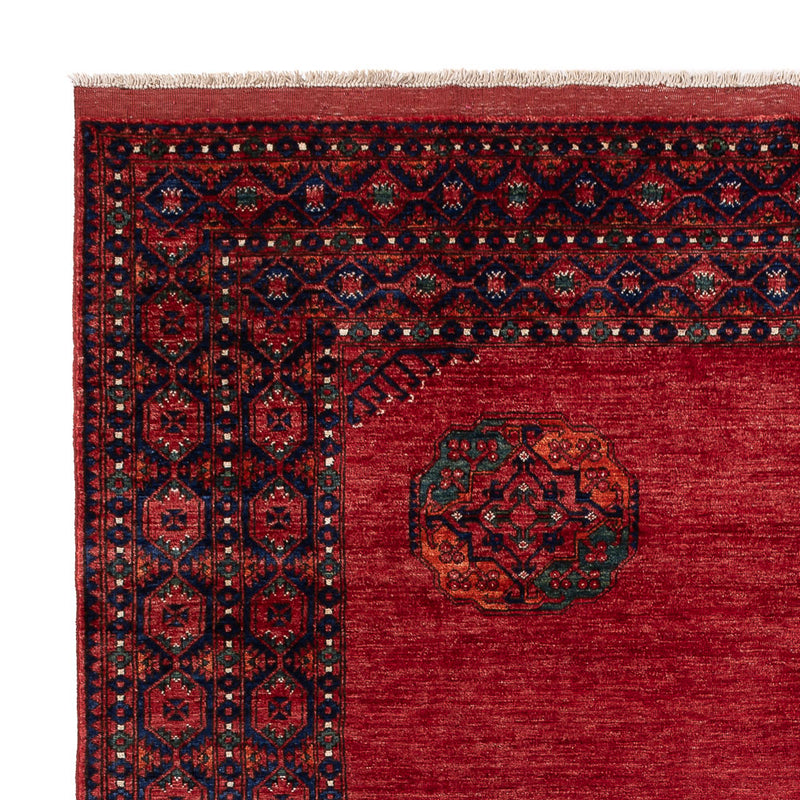 Alfombra afgana - Kunduz - 313 x 259 cm - rojo
