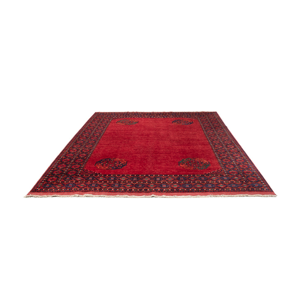 Alfombra afgana - Kunduz - 313 x 259 cm - rojo