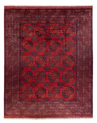 Alfombra afgana - Kunduz - 306 x 255 cm - rojo