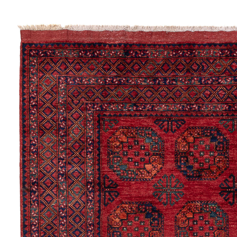 Alfombra afgana - Kunduz - 306 x 255 cm - rojo