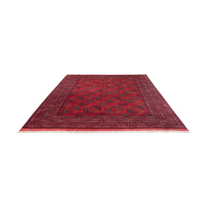 Alfombra afgana - Kunduz - 306 x 255 cm - rojo