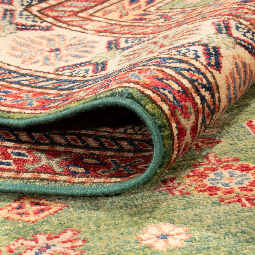 Alfombra Ziegler - Kazak - 207 x 149 cm - verde claro