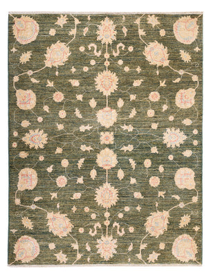 Alfombra Ziegler - Moderna - 200 x 151 cm - verde oliva