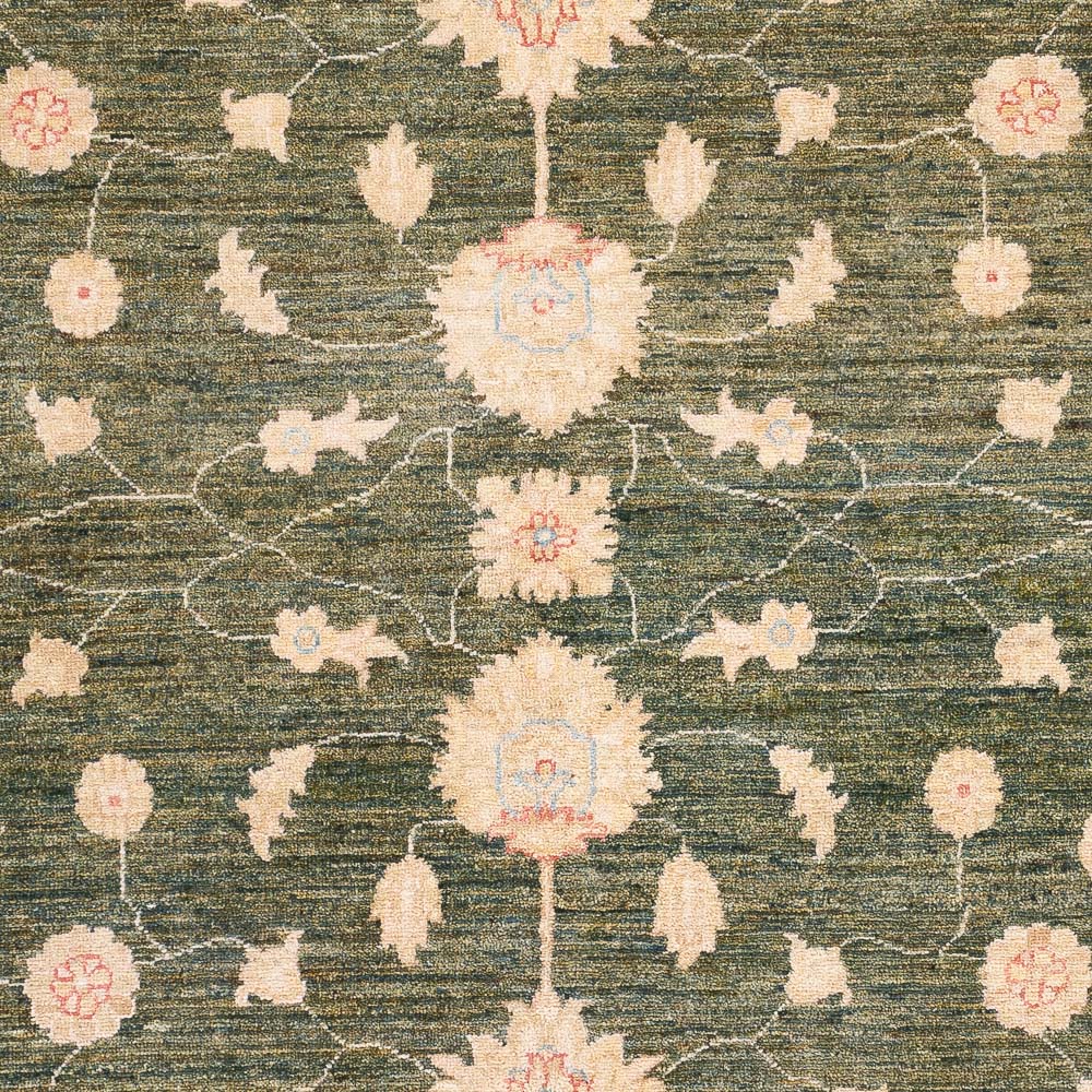 Alfombra Ziegler - Moderna - 200 x 151 cm - verde oliva