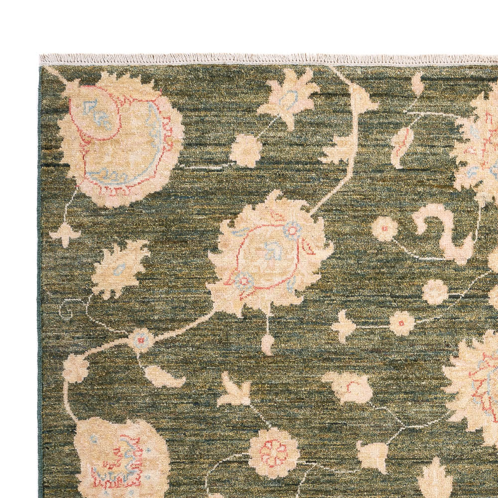 Alfombra Ziegler - Moderna - 200 x 151 cm - verde oliva