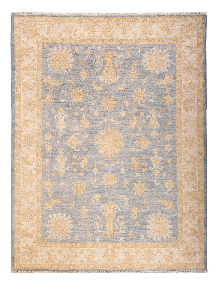 Alfombra Ziegler - 198 x 151 cm - azul petróleo