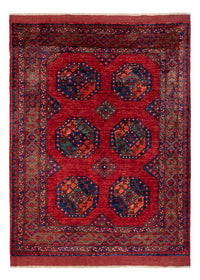 Alfombra afgana - Kunduz - 199 x 149 cm - rojo