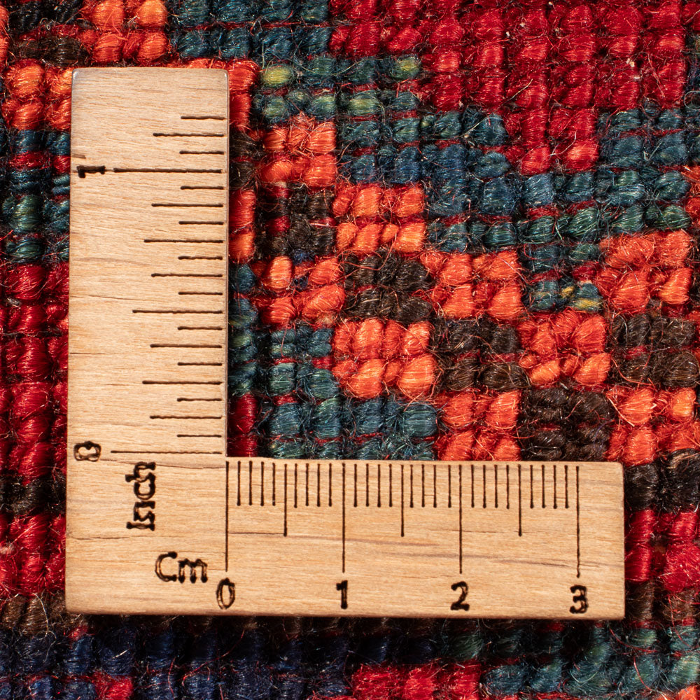 Alfombra afgana - Kunduz - 199 x 149 cm - rojo