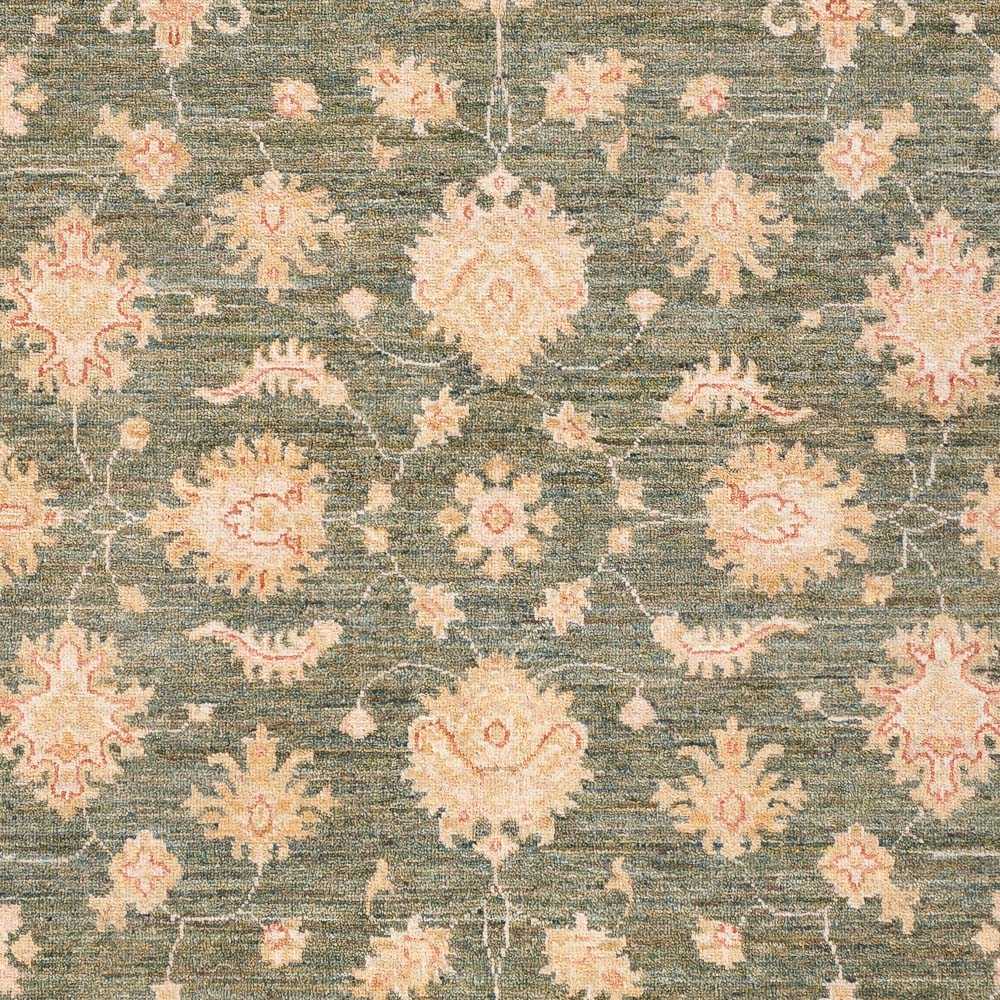 Alfombra Ziegler - 202 x 155 cm - verde oliva