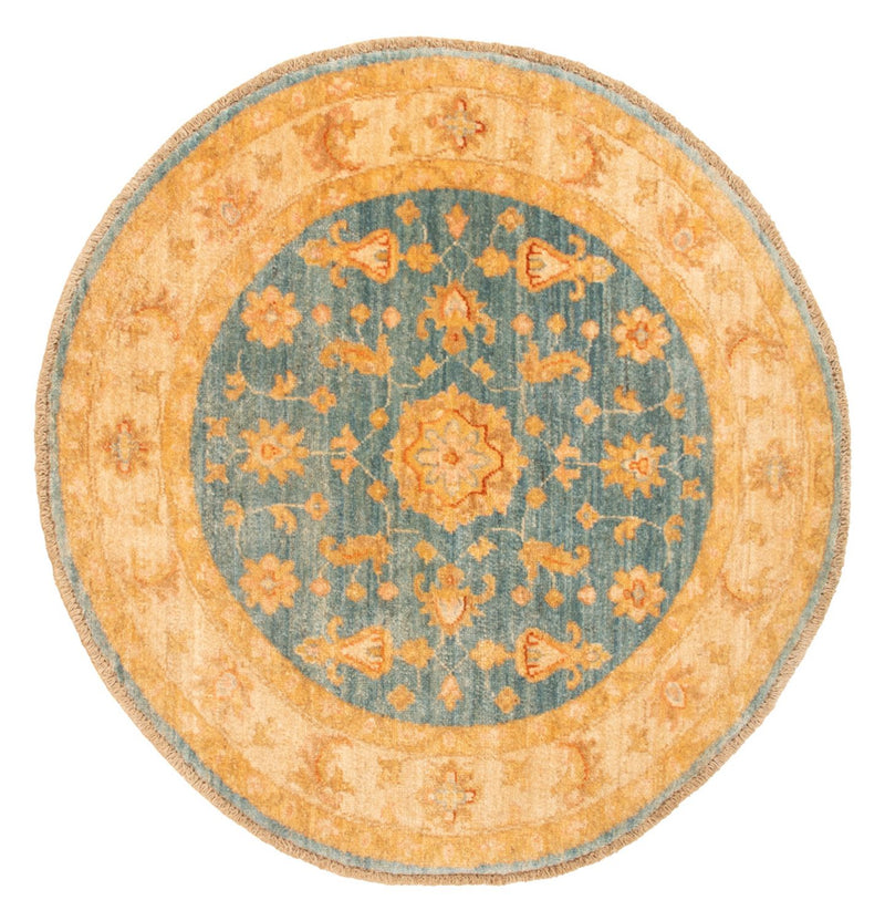 Alfombra Ziegler redondo  - 96 x 99 cm - azul