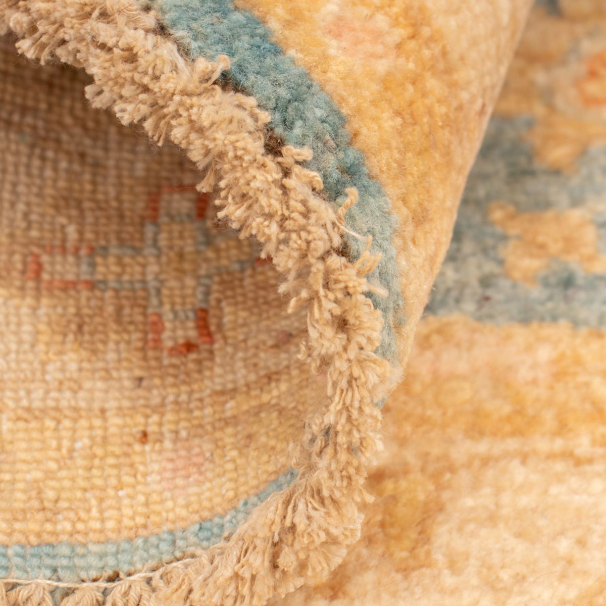 Alfombra Ziegler redondo  - 96 x 99 cm - azul