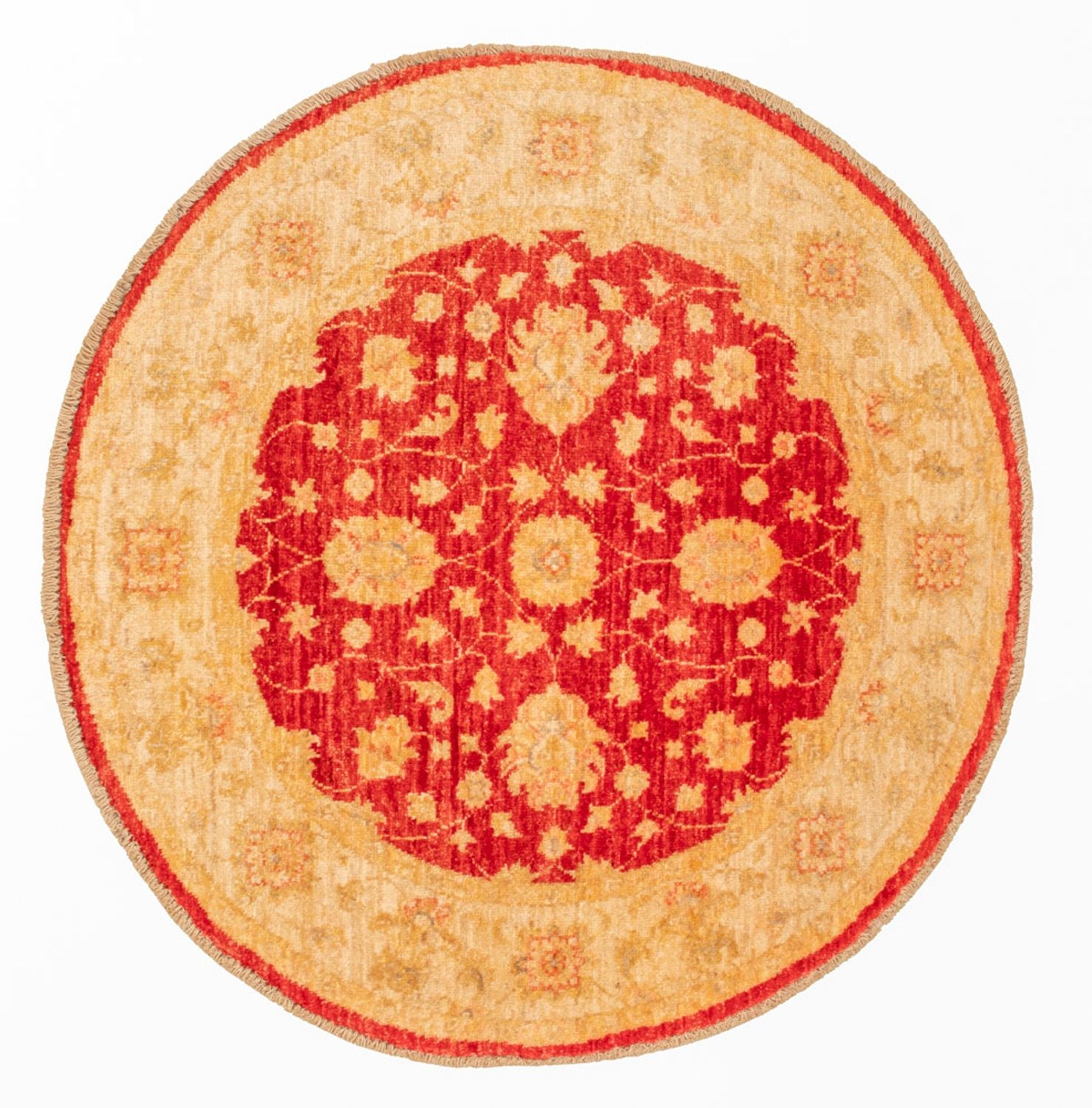 Alfombra Ziegler redondo  - 96 x 99 cm - rojo