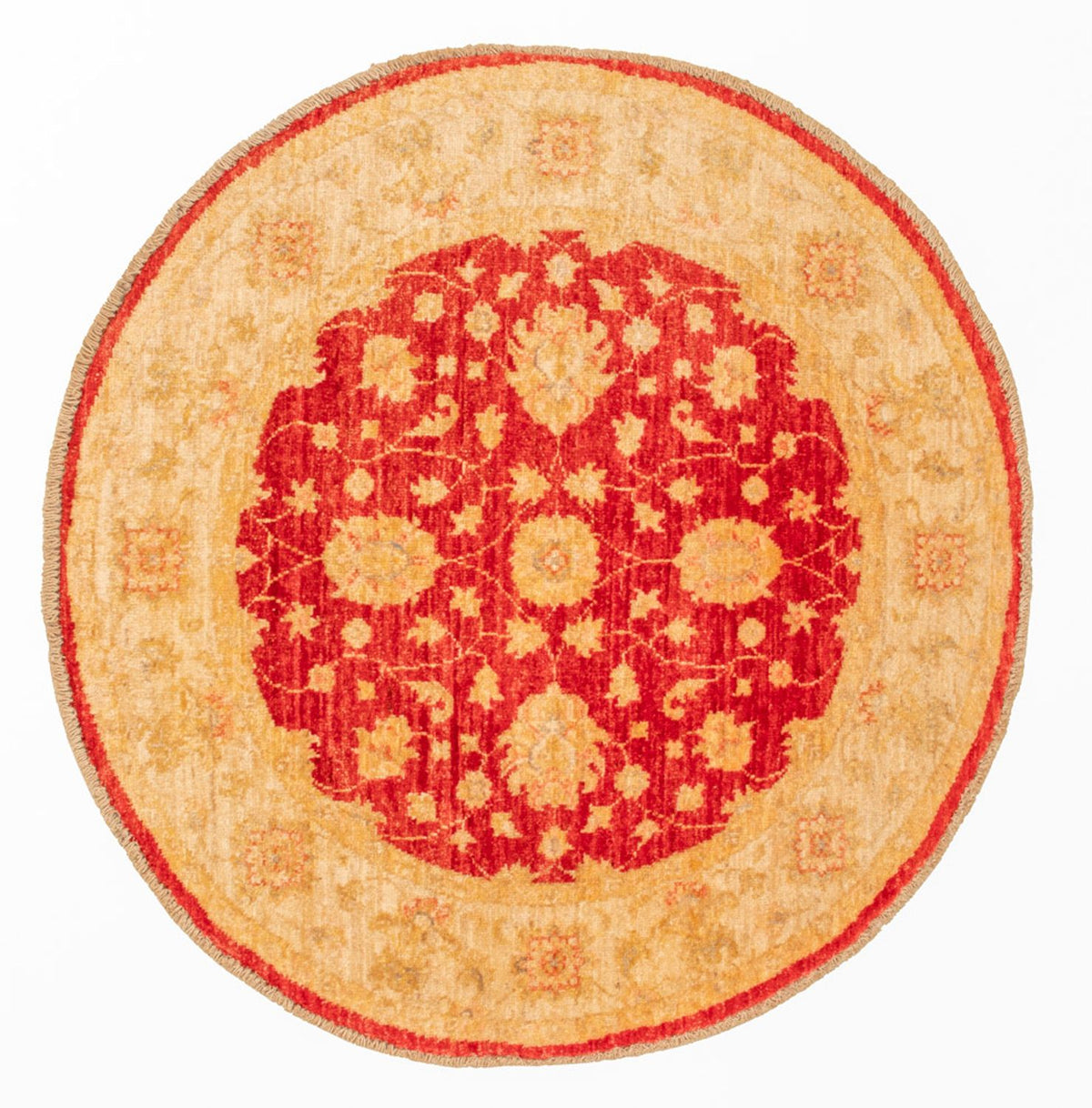 Alfombra Ziegler redondo  - 96 x 99 cm - rojo
