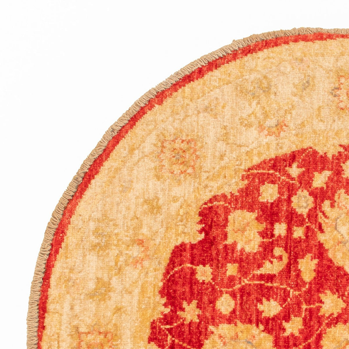 Alfombra Ziegler redondo  - 96 x 99 cm - rojo