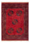 Alfombra afgana - Kunduz - 198 x 154 cm - rojo