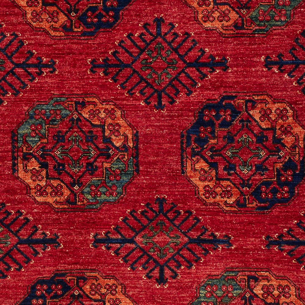 Alfombra afgana - Kunduz - 200 x 155 cm - rojo