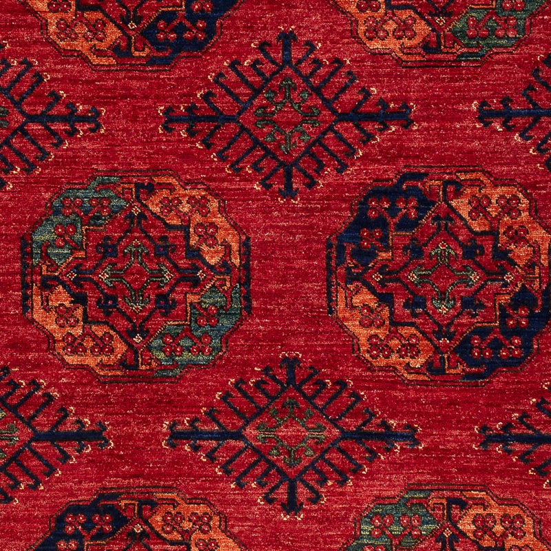 Alfombra afgana - Kunduz - 200 x 155 cm - rojo