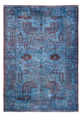 Alfombra Ziegler - Moderna - Vintage/revestido - 199 x 141 cm - azul