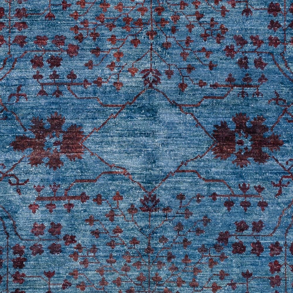 Alfombra Ziegler - Moderna - Vintage/revestido - 199 x 141 cm - azul