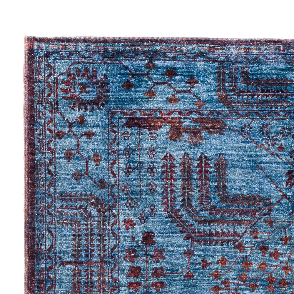 Alfombra Ziegler - Moderna - Vintage/revestido - 199 x 141 cm - azul