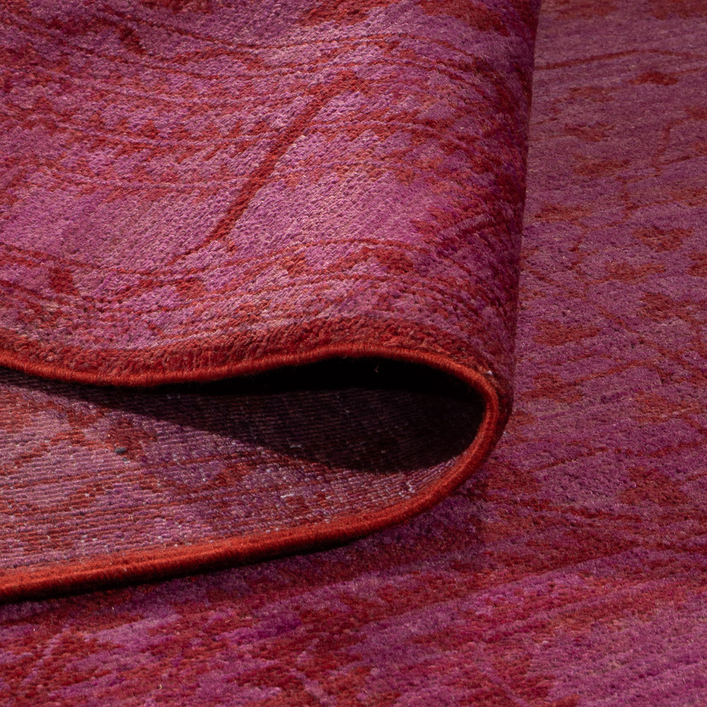 Alfombra Ziegler - Moderna - Vintage/revestido - 190 x 131 cm - púrpura