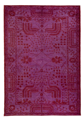 Alfombra Ziegler - Moderna - Vintage/revestido - 197 x 139 cm - púrpura
