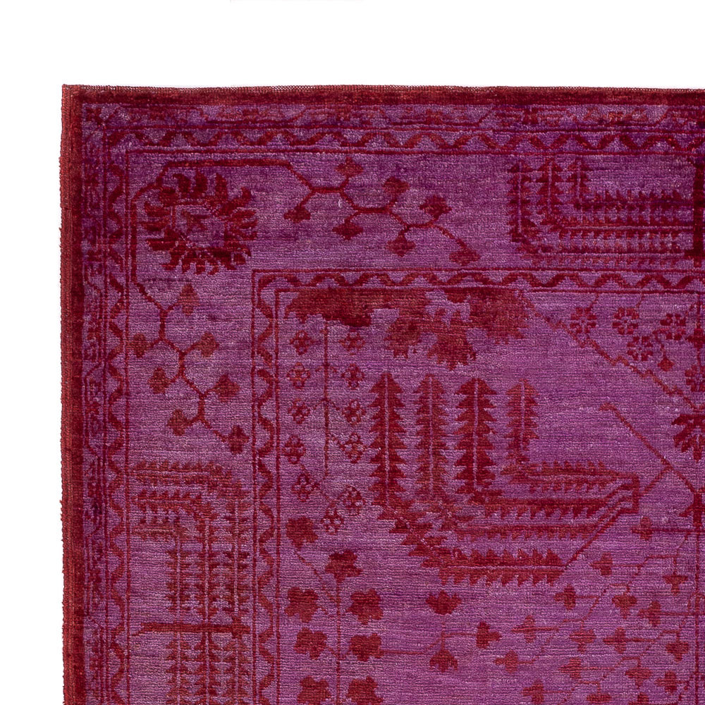 Alfombra Ziegler - Moderna - Vintage/revestido - 197 x 139 cm - púrpura