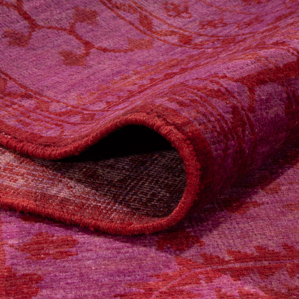 Alfombra Ziegler - Moderna - Vintage/revestido - 197 x 139 cm - púrpura