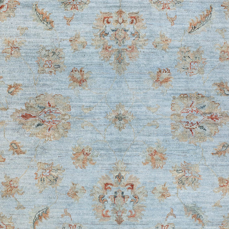 Alfombra Ziegler - Moderna - Vintage/revestido - 197 x 148 cm - azul claro