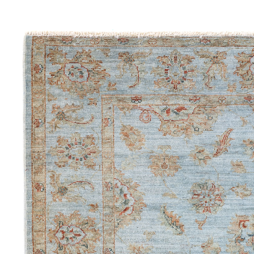 Alfombra Ziegler - Moderna - Vintage/revestido - 197 x 148 cm - azul claro